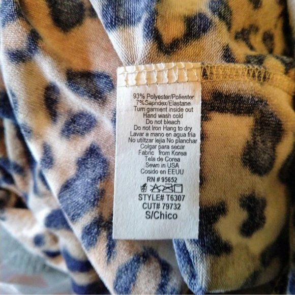 know.one.cares Womens Hoodie Size Small Multicolor Fleece Animal Print - Picture 5 of 6